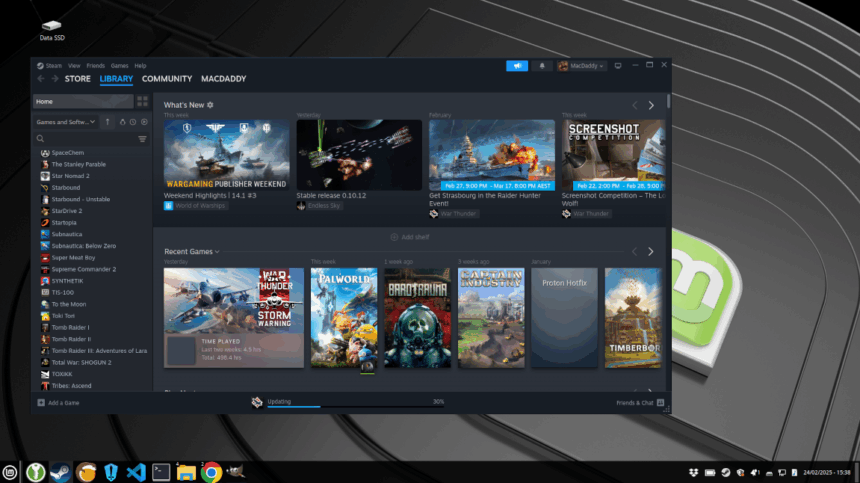 steam linux mint