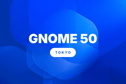 Captura de pantalla de GNOME 50 mostrando su nuevo escritorio