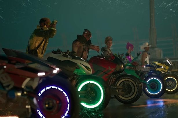 Cabina arcade de Chrome Rush inspirada en Cyberpunk 2077