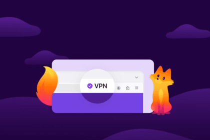 Interfaz de Firefox mostrando la nueva VPN activada