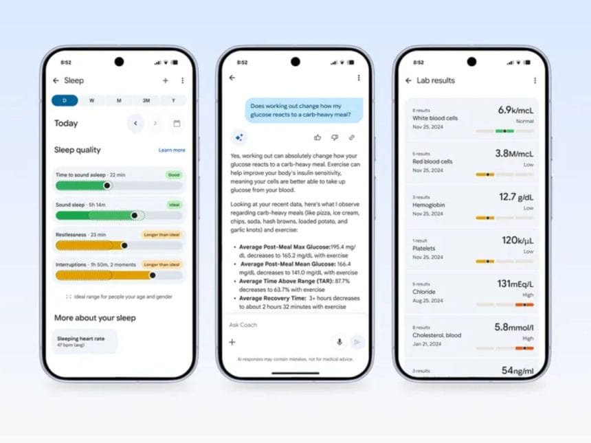 Entrenador personal de salud Fitbit interfaz usuario