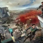 Personajes de Black Ops Royale descendiendo sobre el mapa Avalon en Call of Duty