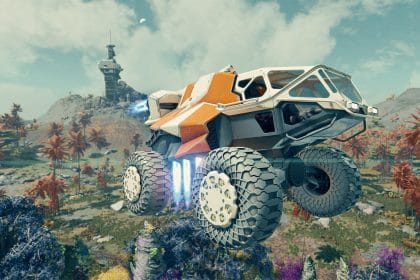 Arte conceptual de Starfield explorando el espacio en Switch 2