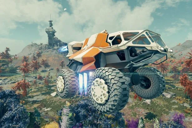 Arte conceptual de Starfield explorando el espacio en Switch 2