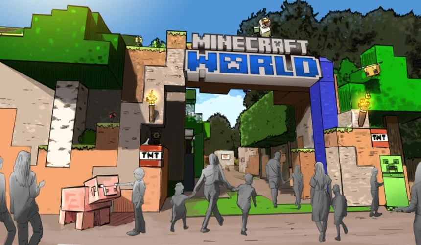 Zona temática Minecraft World en Chessington