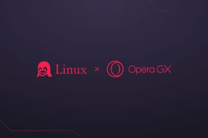 Interfaz de Opera GX ejecutándose en Linux