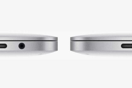 Puerto USB-C en un ordenador portátil