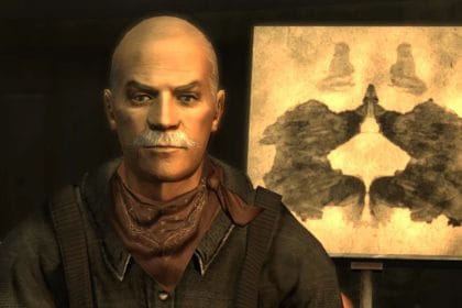 Fallout: New Vegas con referencia al test de Rorschach