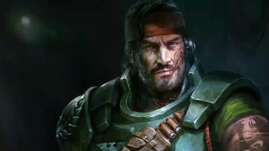 Primer plano de Kibellah Korac Vayn, nueva compañera en Rogue Trader