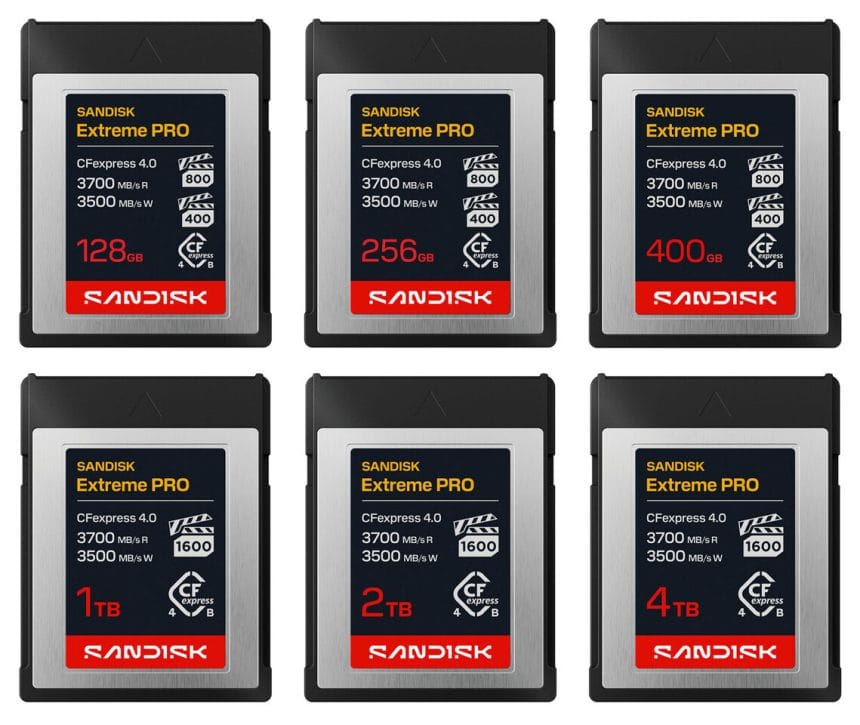 SanDisk Extreme PRO CFexpress 4.0 Type B tarjeta de memoria