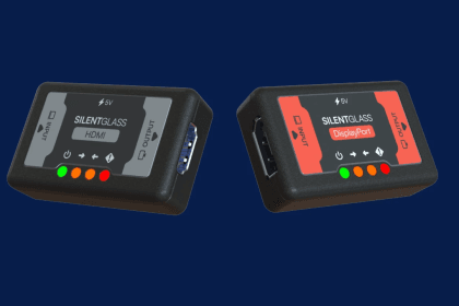 Dispositivo SilentGlass para bloquear tráfico malicioso en HDMI y DisplayPort