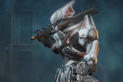 Elite de Halo en Space Marine 2 mostrado en un mod