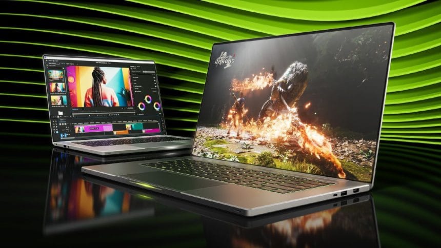 Nvidia RTX 5070 tarjeta gráfica para portátil detalles de memoria