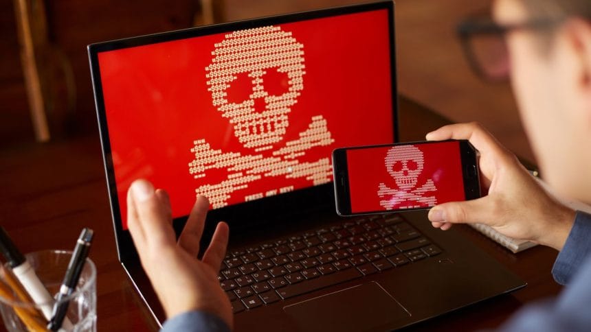 Captura de pantalla del código del ransomware VECT