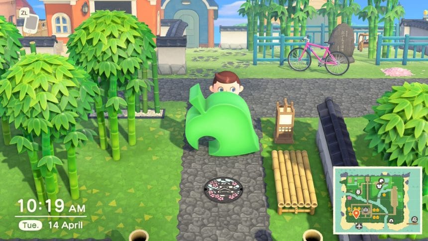 Estatua conmemorativa en Animal Crossing New Horizons