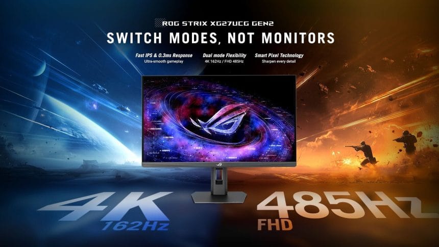 Monitores de doble modo ASUS ROG Strix y TUF Gaming