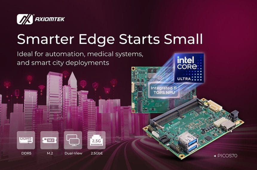 Axiomtek PICO570 placa SBC ultracompacta