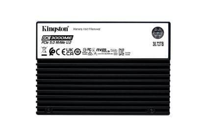 Kingston DC3000ME SSD de 30,72 TB para centros de datos