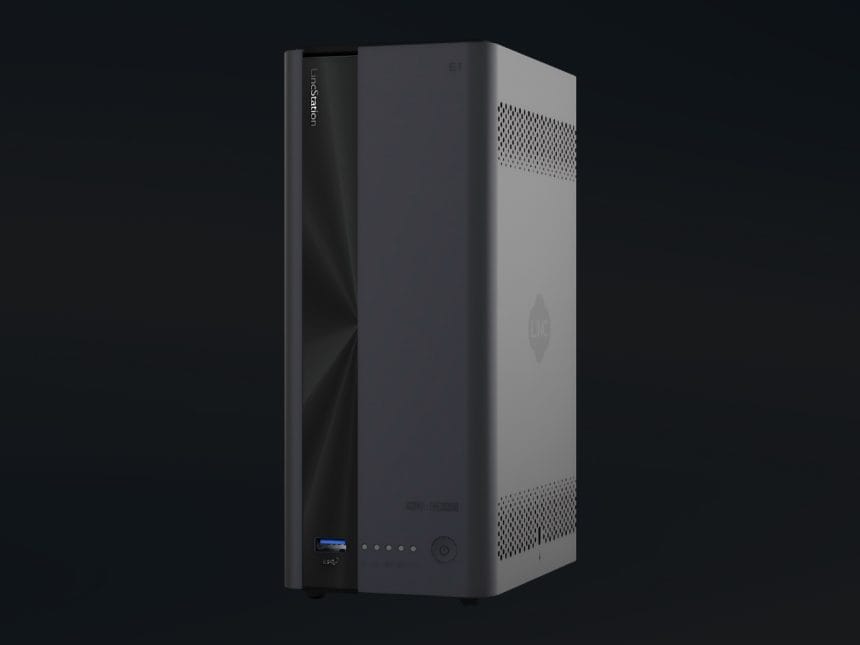 NAS compacto LincStation E1 de cuatro bahías
