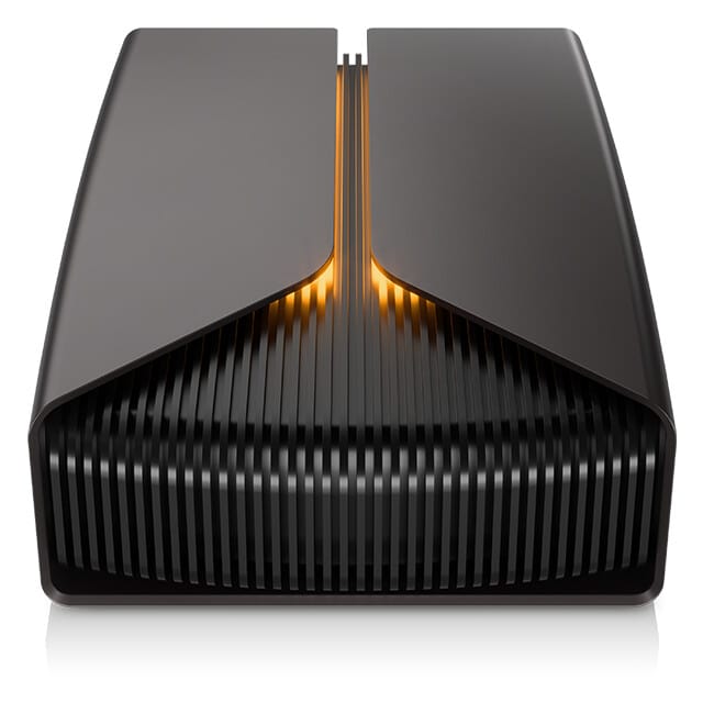 Logotipo de Seagate sobre fondo oscuro