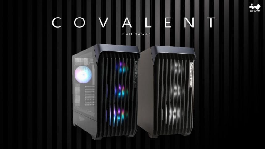 Chasis full tower InWin COVALENT con paneles de vidrio templado curvado