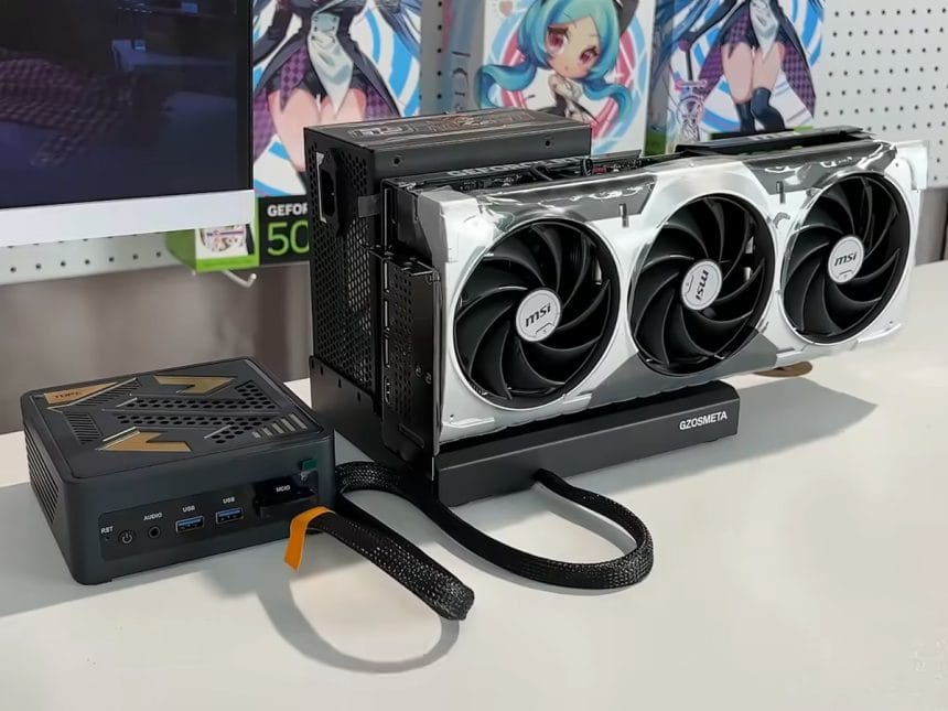 Mini PC AMD TOPC TA255 con puerto MCIO