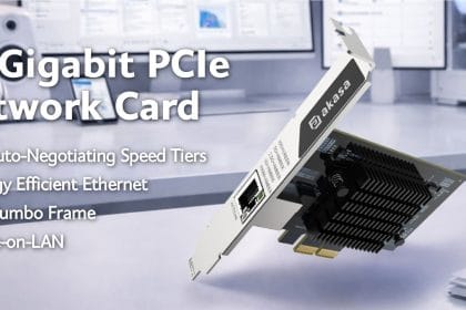 Tarjeta de red PCIe 10 Gigabit Akasa Turing FX1270-TB