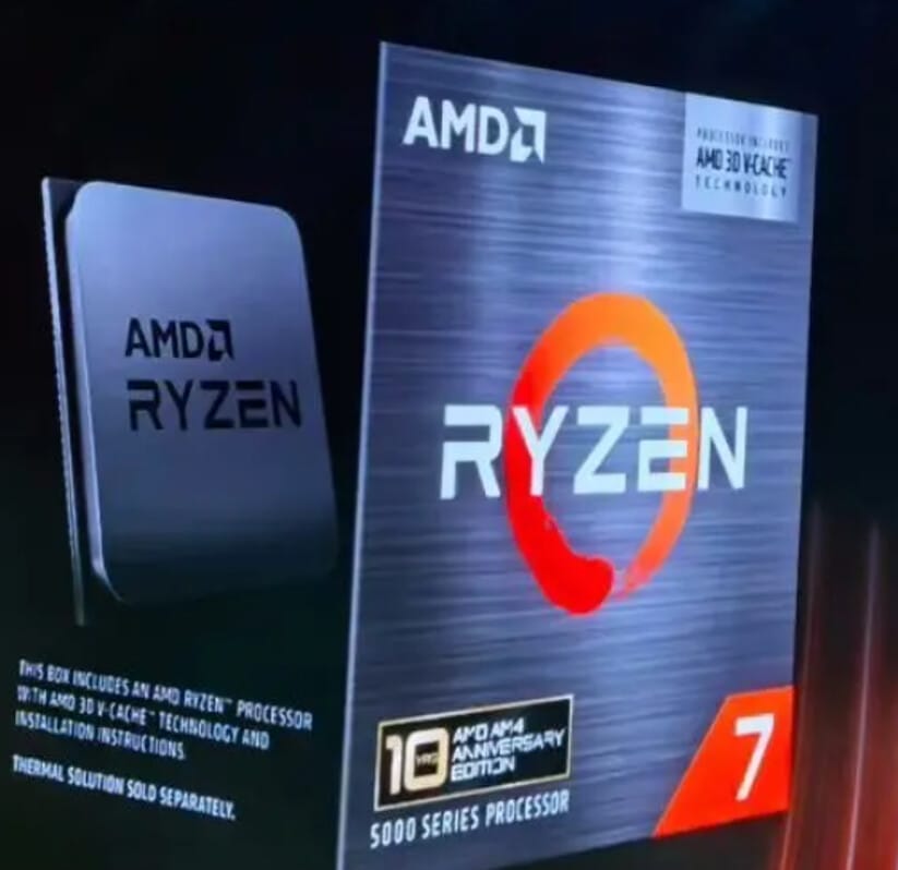Caja edición limitada Ryzen 7 5800X3D 10th Anniversary AM4