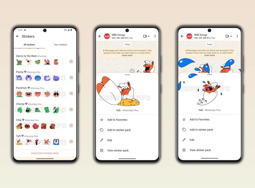 Interfaz de WhatsApp con temas personalizados