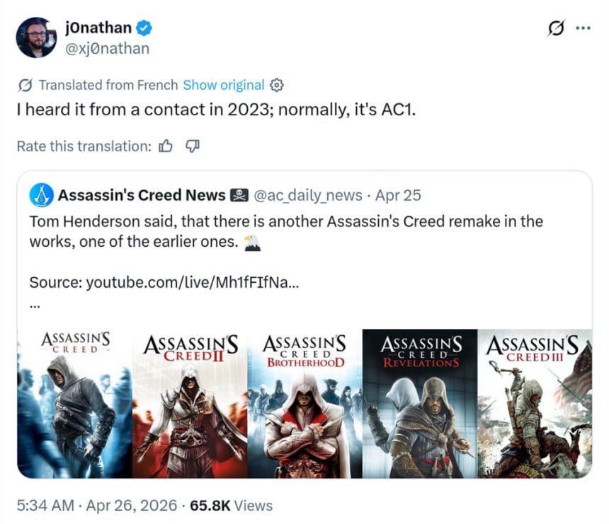 Assassin’s Creed 1 Remake
