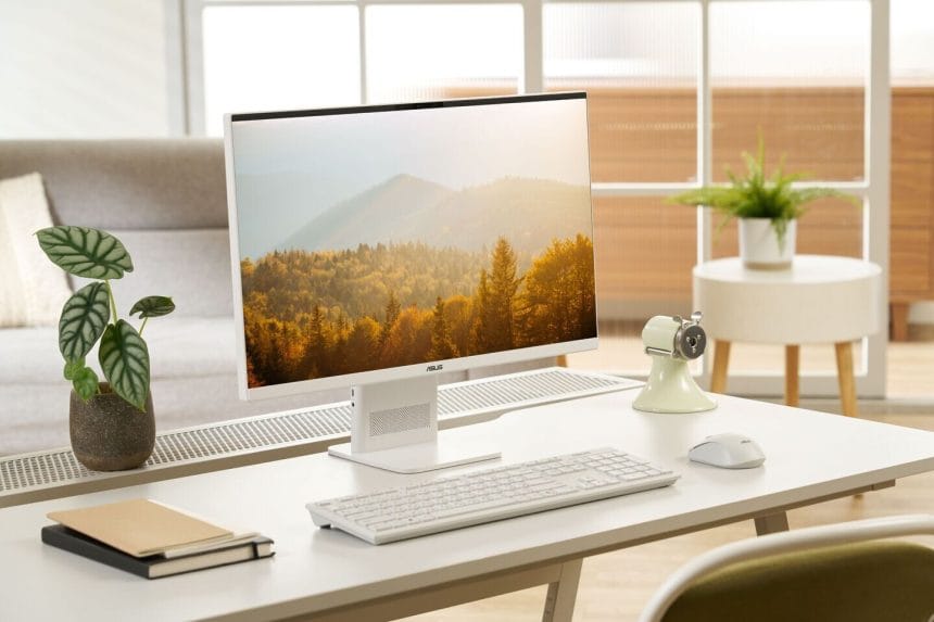 Imagen del ASUS ExpertCenter P400 All-in-One con procesador Snapdragon X Elite