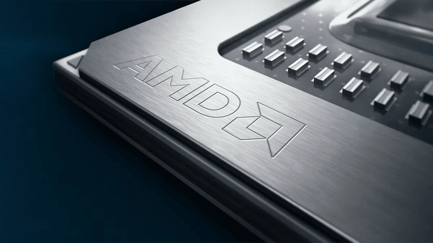 Gráfica de crecimiento en bolsa de AMD e Intel debido a la IA agentiva