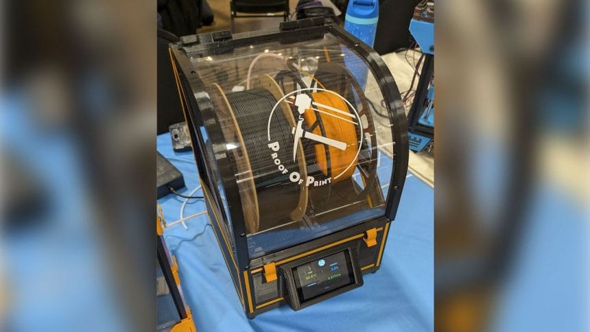 Secador de filamento para impresora 3D que realiza minería de Bitcoin