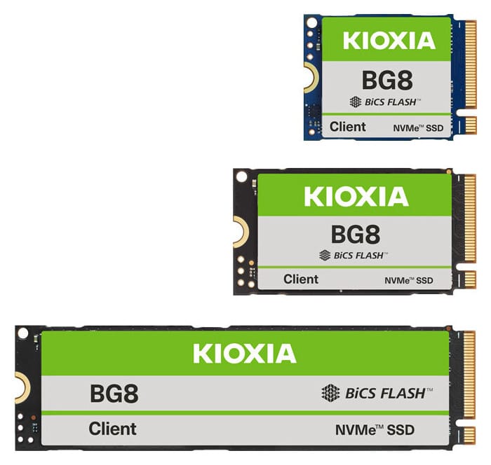 Serie Kioxia BG8 de SSD para fabricantes de PC