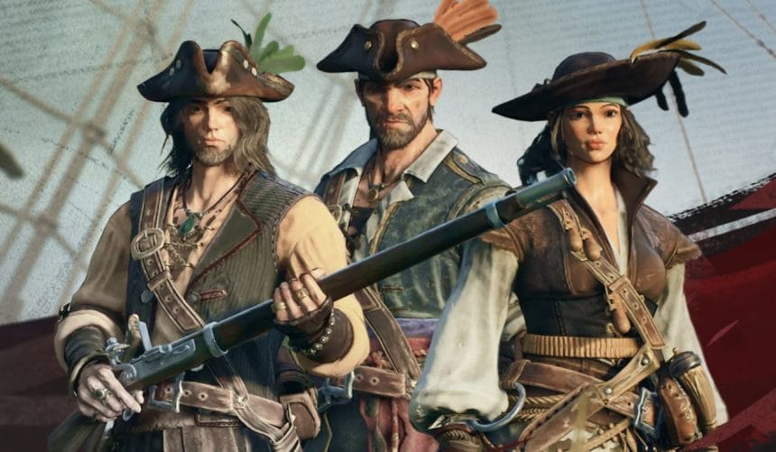 Pantalla de juego Windrose mostrando batalla naval