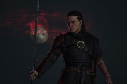 Captura de The Blood of Dawnwalker mostrando su libertad de exploración y combate