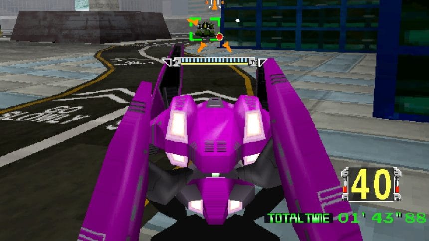 Captura de pantalla de Cyber Commando, juego arcade de Namco 1994
