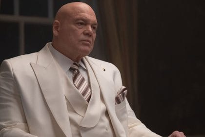 Kingpin con barba blanca en el rodaje de Daredevil: Born Again