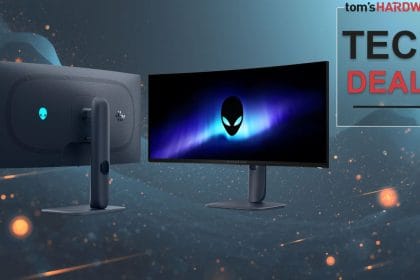 Monitor Alienware AW3425DW con pantalla curva ultrapanorámica