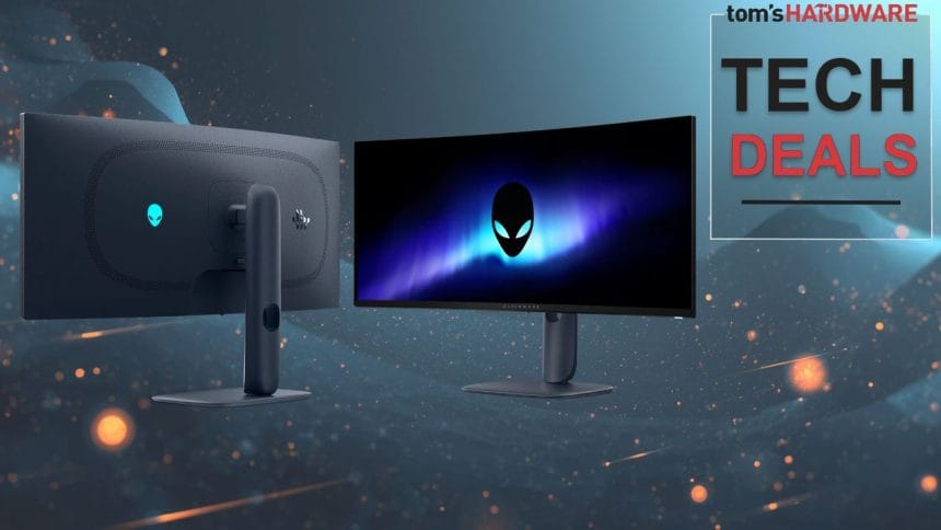 Monitor Alienware AW3425DW con pantalla curva ultrapanorámica
