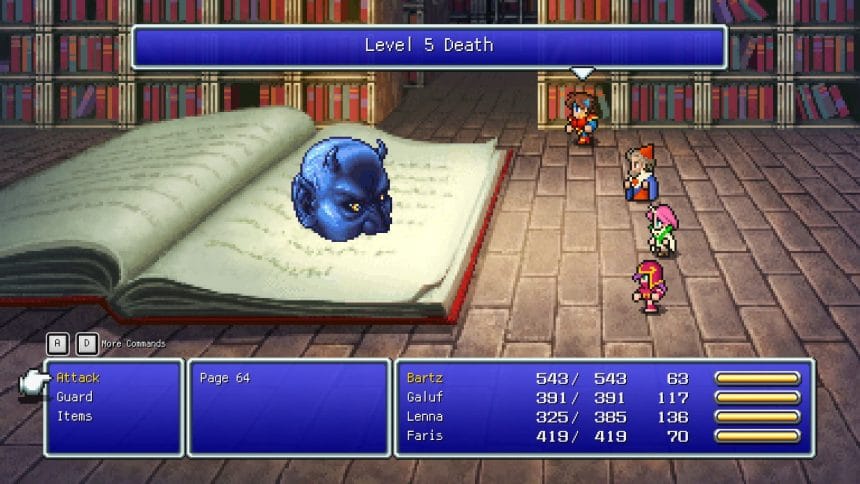 Final Fantasy V Pixel Remaster Xbox Game Pass