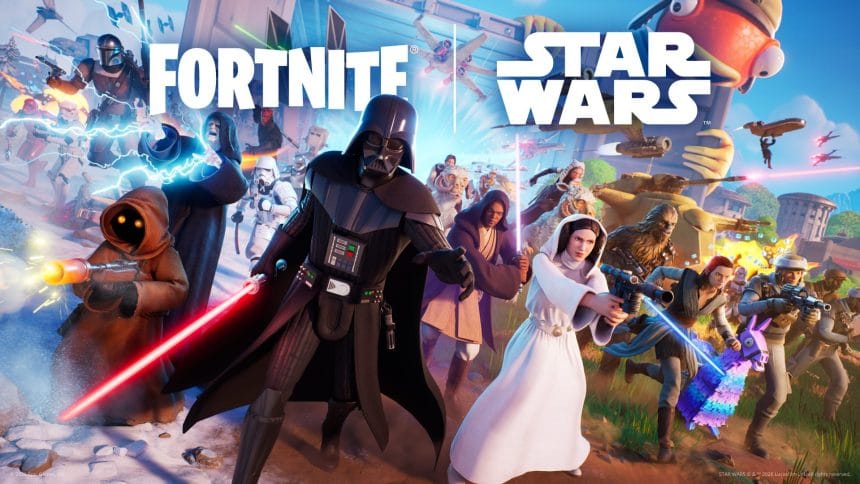 Isla de Fortnite con temática de Star Wars