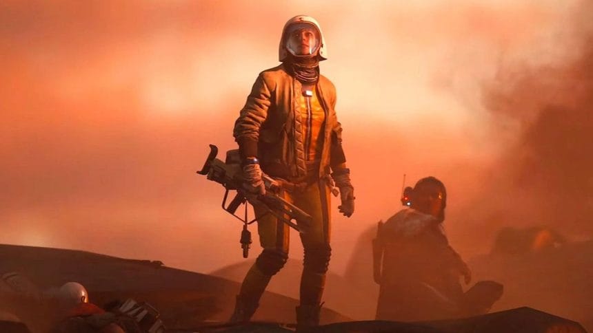 Captura de gameplay de Arc Raiders mostrando combate contra bots en Expeditions