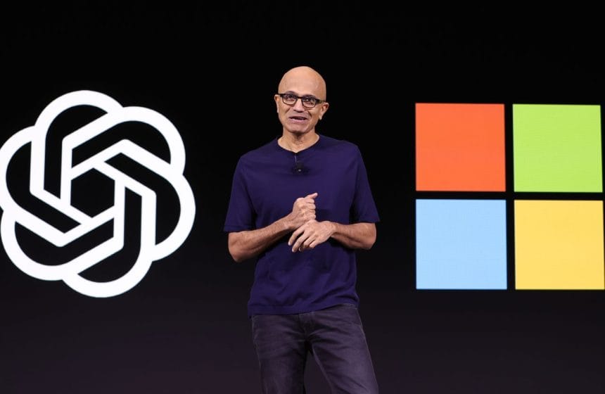 Logo de OpenAI junto a referencias a Microsoft y Azure