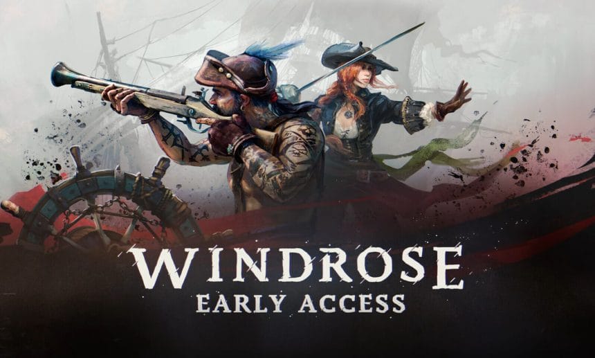 Captura de Windrose mostrando combate naval