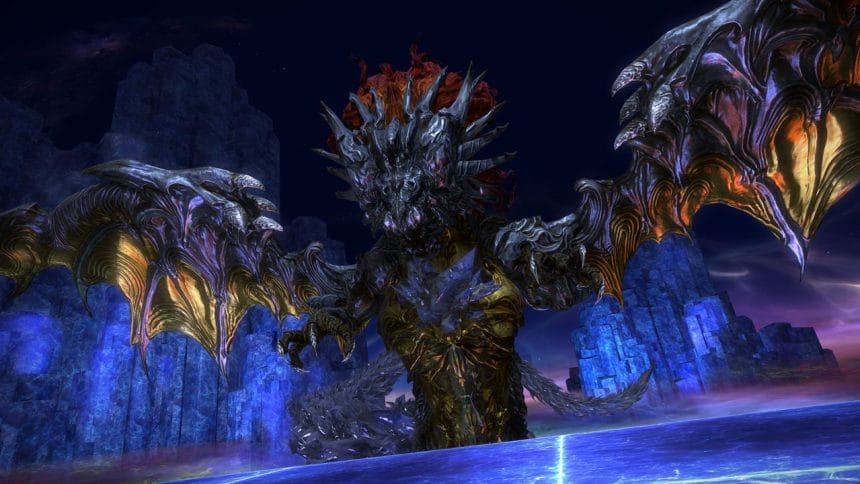 Pantalla de combate de Final Fantasy 14 durante una Unreal Trial