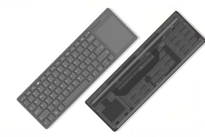 Framework Wireless Touchpad Keyboard con carcasa traslúcida