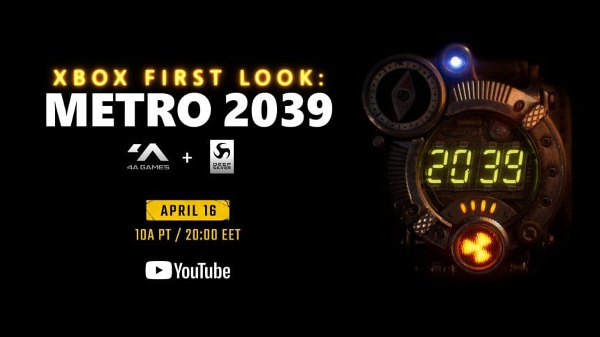Portada de Metro 2039 con estilo cyberpunk postnuclear