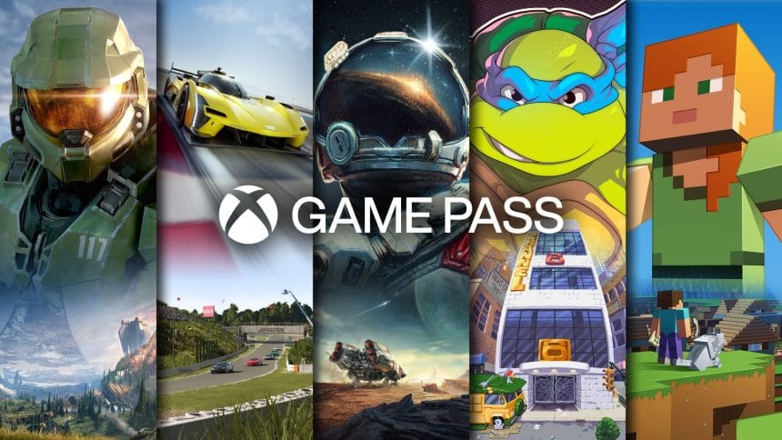 Interfaz de Xbox Game Pass mostrando selección de juegos