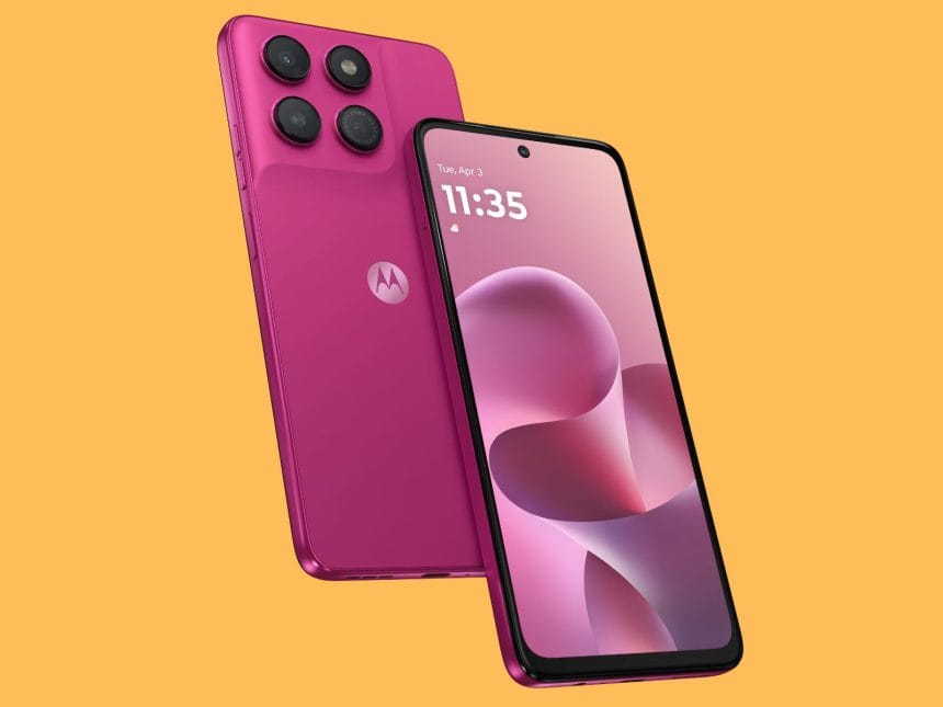 Motorola moto g37 frontal con pantalla encendida